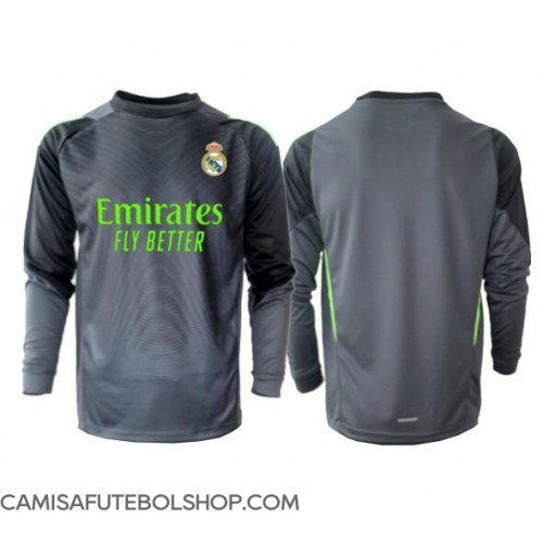 Camisa de time de futebol Real Madrid Goleiro Replicas 3º Equipamento 2025-26 Manga Comprida